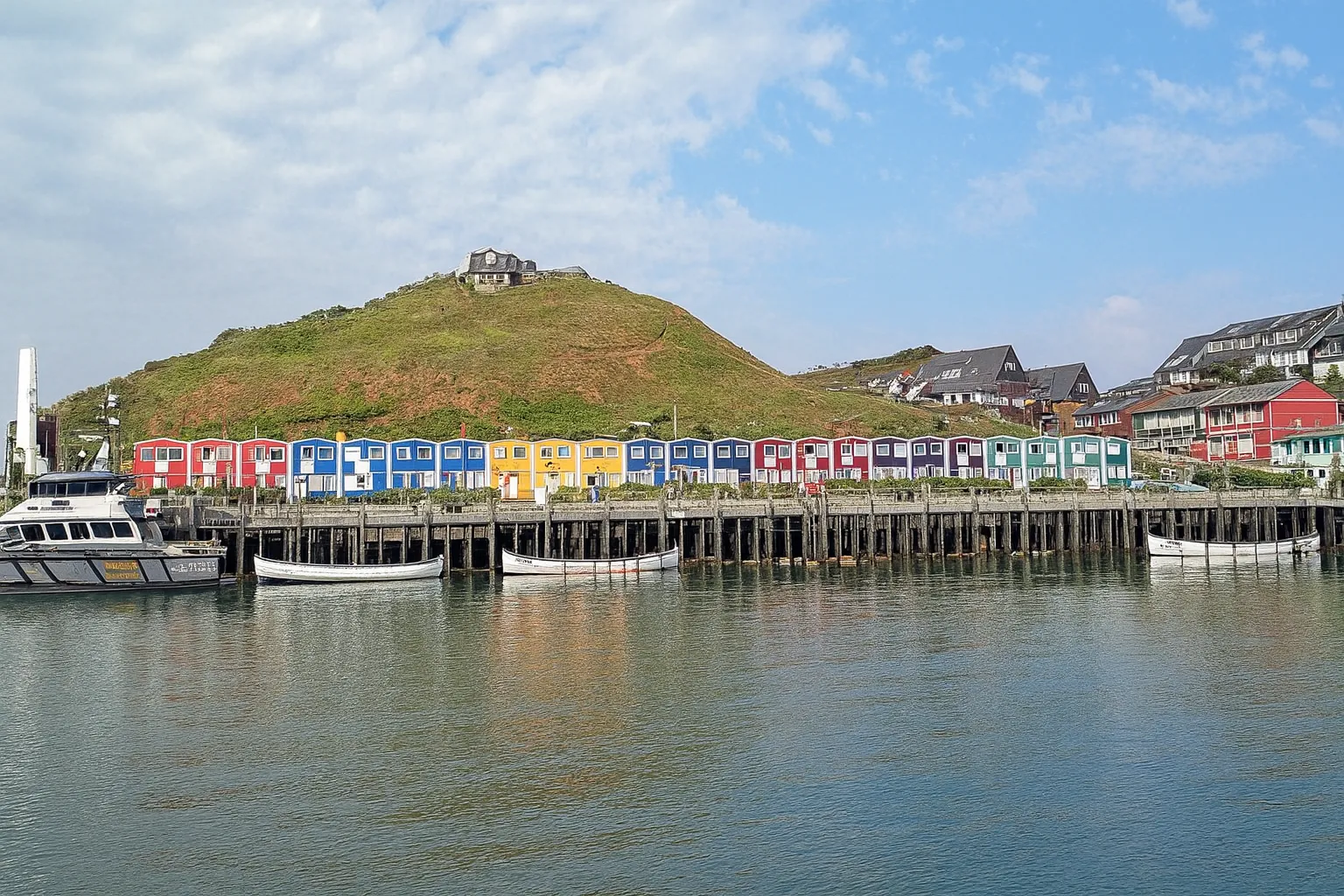 Helgoland Hummerbuden und Hafen